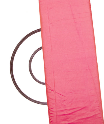 Pink Yellow Colour Two Tone Plain Paper Silk Fabric